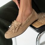 Mokasyny z frędzlami Beżowe – Lovira 4