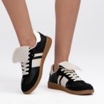 Kolorowe sneakersy Czarne – Veylisse, widok z przodu
