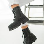 Botki w stylu militarnym Czarny – Dalira 1