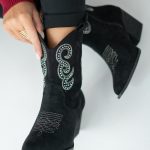 Kowbojki z kryształkami Czarne – Lioren 3