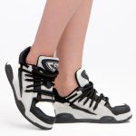 Sneakersy chunky Czarne – Shynira, widok z przodu