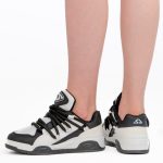 Sneakersy chunky Czarne – Shynira, widok od tyłu