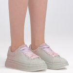 Sneakersy cyrkonie błyszczące Białe – Vionara, widok z przodu