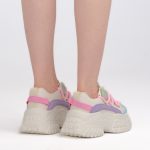 Sneakersy dad shoes Wielokolorowe – Vivanea, widok od tyłu