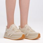 Sneakersy lifestyle Beżowe – Lurevane, widok z przodu