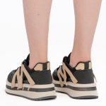 Sneakersy lifestyle Czarne – Lurevane, widok od tyłu