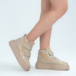 Sneakersy na platformie wysokie Fango – Carvienne, widok z boku