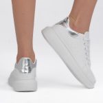 Sneakersy standardowe Białe – Aurielle, widok z tyłu