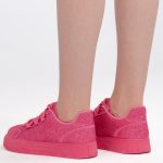 Sneakersy z kryształkami Różowe – Gemoria, widok od tyłu