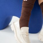 Loafersy damskie eleganckie z misiem Beżowe – Cudivra 4
