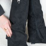 Kozaki na koturnie kłódka Czarne – Isavelle 5