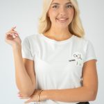 T-shirt damski z psem osuwari – Osuwira 1