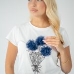 T-shirt damski bukiet kwiatów – Bouqelle 4