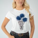 T-shirt damski bukiet kwiatów – Bouqelle 1