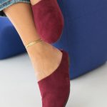 Eleganckie mule wsuwane Bordowe – Janelisse 3