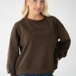 Bluza z napisem St. Tropez Czekoladowy – Melirra 2