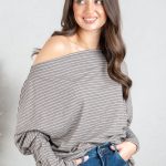 Bluzka dekolt woda w paski Fango – Lyvarra 4