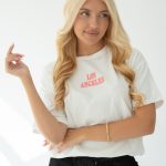 T-shirt damski z nadrukiem Los Angeles – Angelyss 1