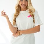 T-shirt damski z nadrukiem drink please – Vivinna 4