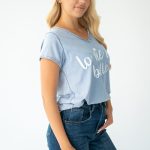 Bluzka la vie est belle - Błękitny 2