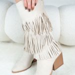 Zamszowe kozaki z frędzlami Fango – Sonivra 3