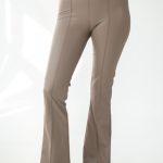 Legginsy damskie z wysokim stanem Czekoladowy – Ecovira 1