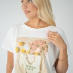T-shirt damski z nadrukiem Summer Lovin – Solivane 2