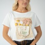 T-shirt damski z nadrukiem Summer Lovin – Solivane 3