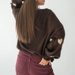 Sweter w serca Czekoladowy – Seralyn 4