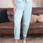 Damski komplet punto kamizelka i spodnie Mięta – Romivelle 4