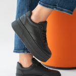 Sneakersy na wysokiej platformie Czarne – Rosavine 3