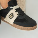 Buty sportowe damskie zamszowe Czarne – Thavira 3