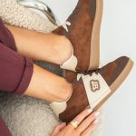 Buty sportowe damskie zamszowe Czekoladowe – Thavira 1