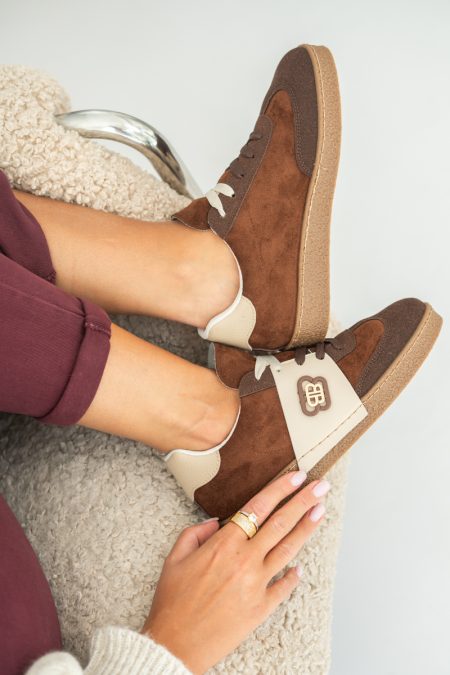 Buty sportowe damskie zamszowe Czekoladowe – Thavira 1