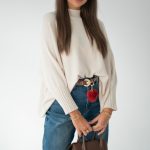 Sweter nietoperz oversize Beżowy – Loravie 4