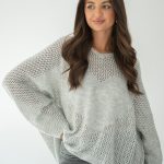 Sweter oversize serce Szary – Cardivra 2