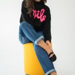 Sweter smile Czarny – Mirelle 3