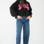Sweter smile Czarny – Mirelle 2