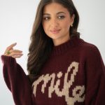 Sweter smile Bordowy – Mirelle 2