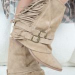 Kowbojki z frędzlami zamszowe Fango – Ferayne 2