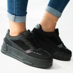 Sneakersy damskie casual Czarne – Clorinne 2