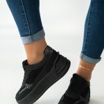 Sneakersy damskie casual Czarne – Clorinne 3