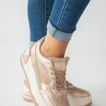 Sneakersy damskie casual Szampański – Clorinne 2