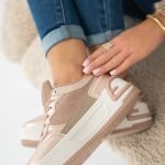 Sneakersy damskie casual Szampański – Clorinne 4