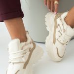 Sneakersy zimowe chunky Beżowe – Palynne 3
