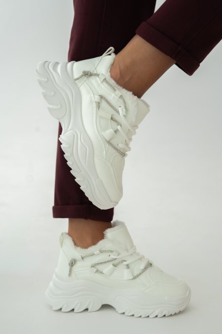 Sneakersy zimowe chunky Białe – Palynne 1