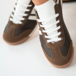 Lekkie sneakersy damskie Czekoladowe – Venoria 3