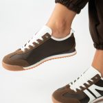 Lekkie sneakersy damskie Czekoladowe – Venoria 1