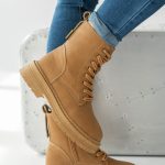 Workery damskie jesienno zimowe Camelowe – Stavorra 1