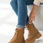 Workery damskie jesienno zimowe Camelowe – Stavorra 4